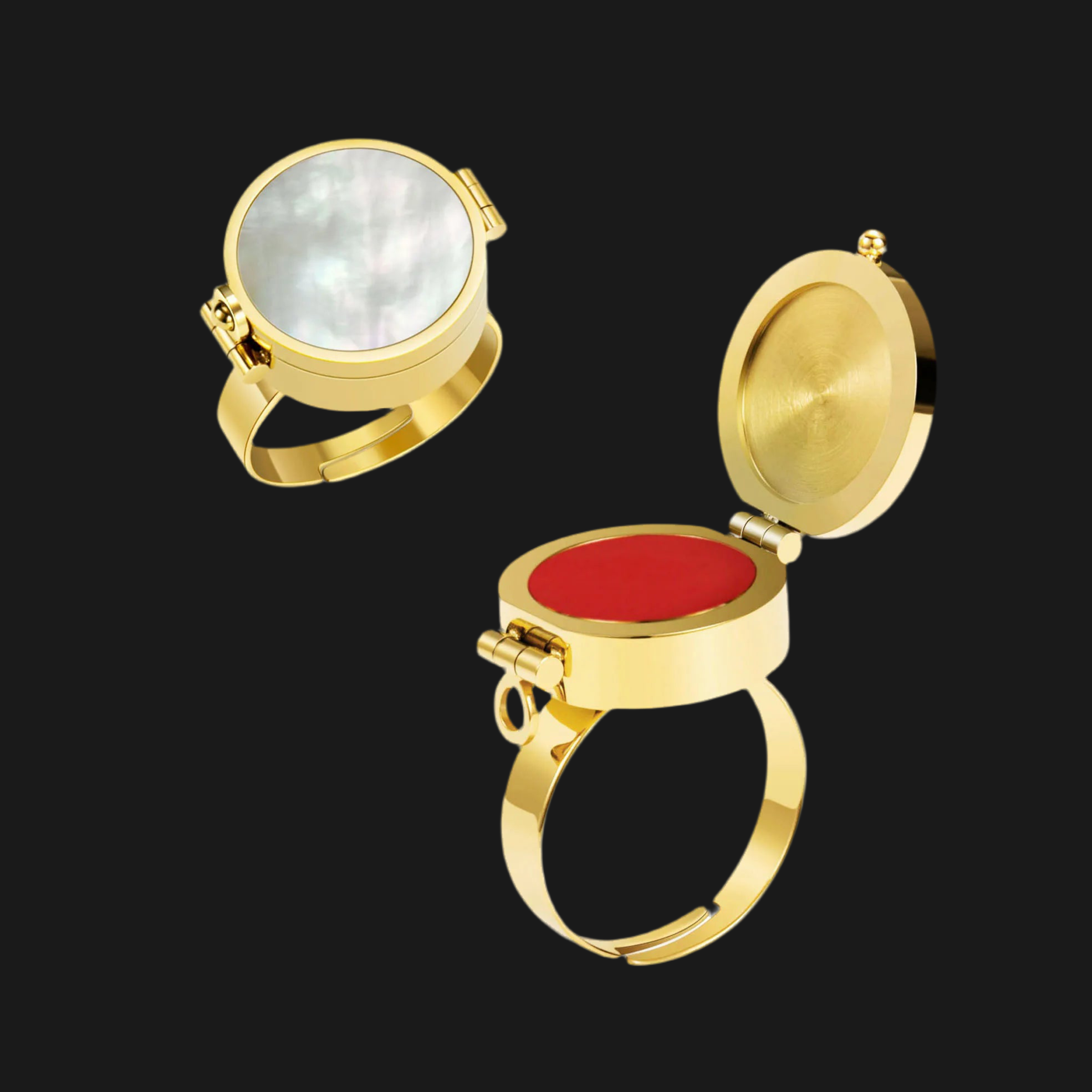 Aurielle 18K Lip Balm Ring
