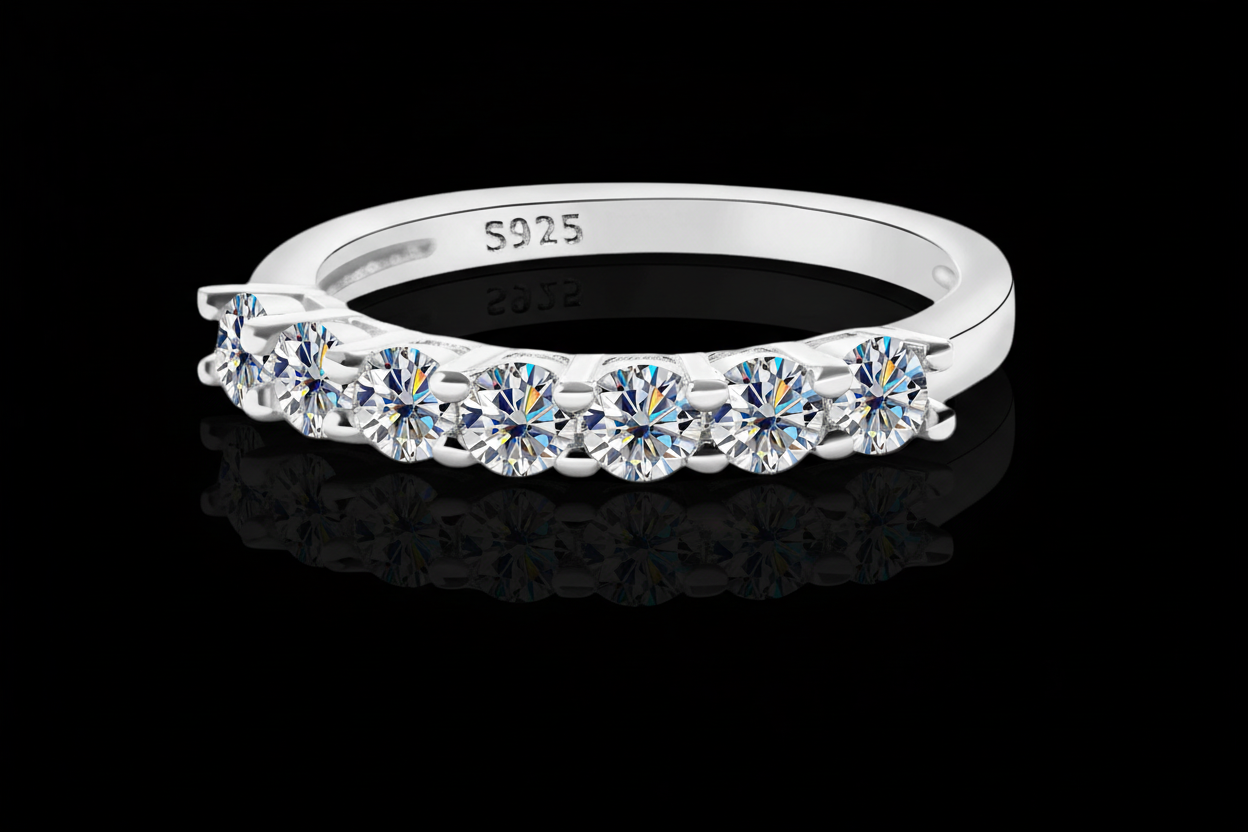 3mm Moissanite Eternity Band