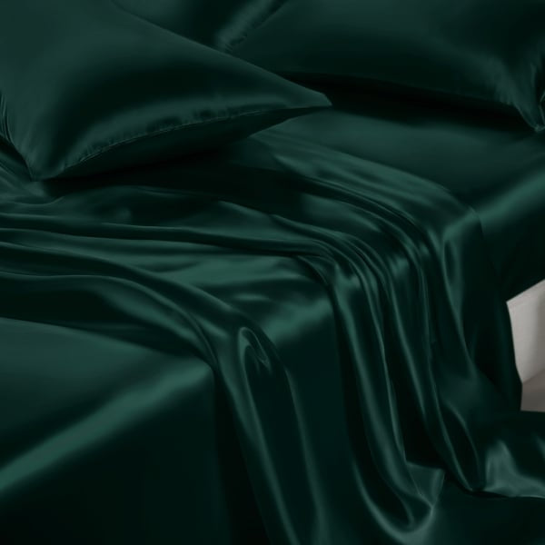 DARK GREEN - Mulberry Silk Bed Ensemble Set
