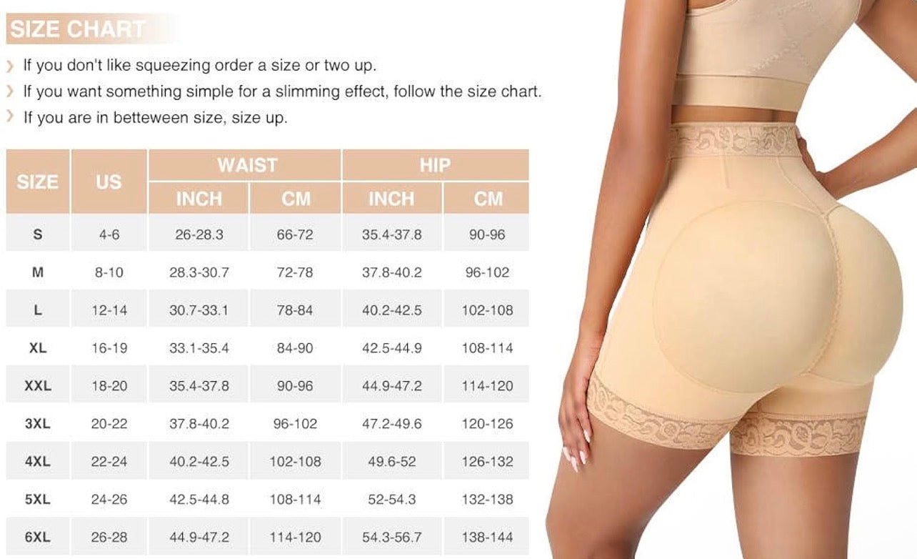 Lace Butt Lift Shaper Shorts