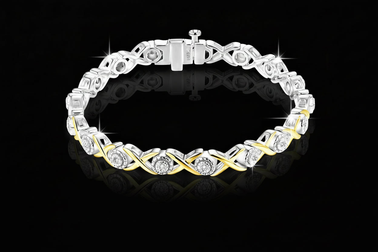 Lumineux Éclat Diamond Tennis Bracelet
