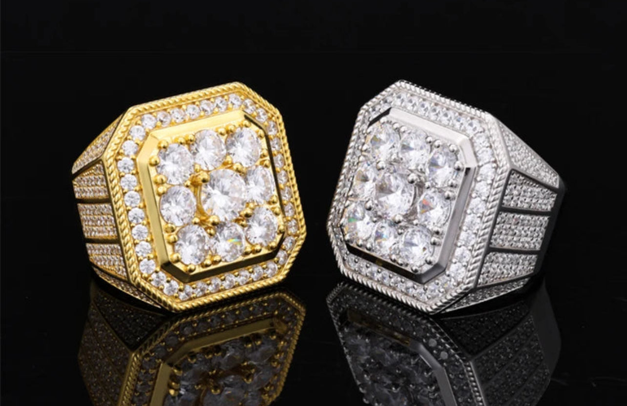 Square Moissanite Ring