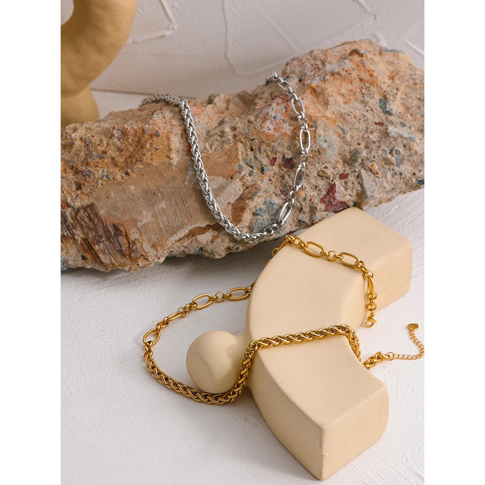 Statement Golden Glossy Thick Chunky Collar Necklace