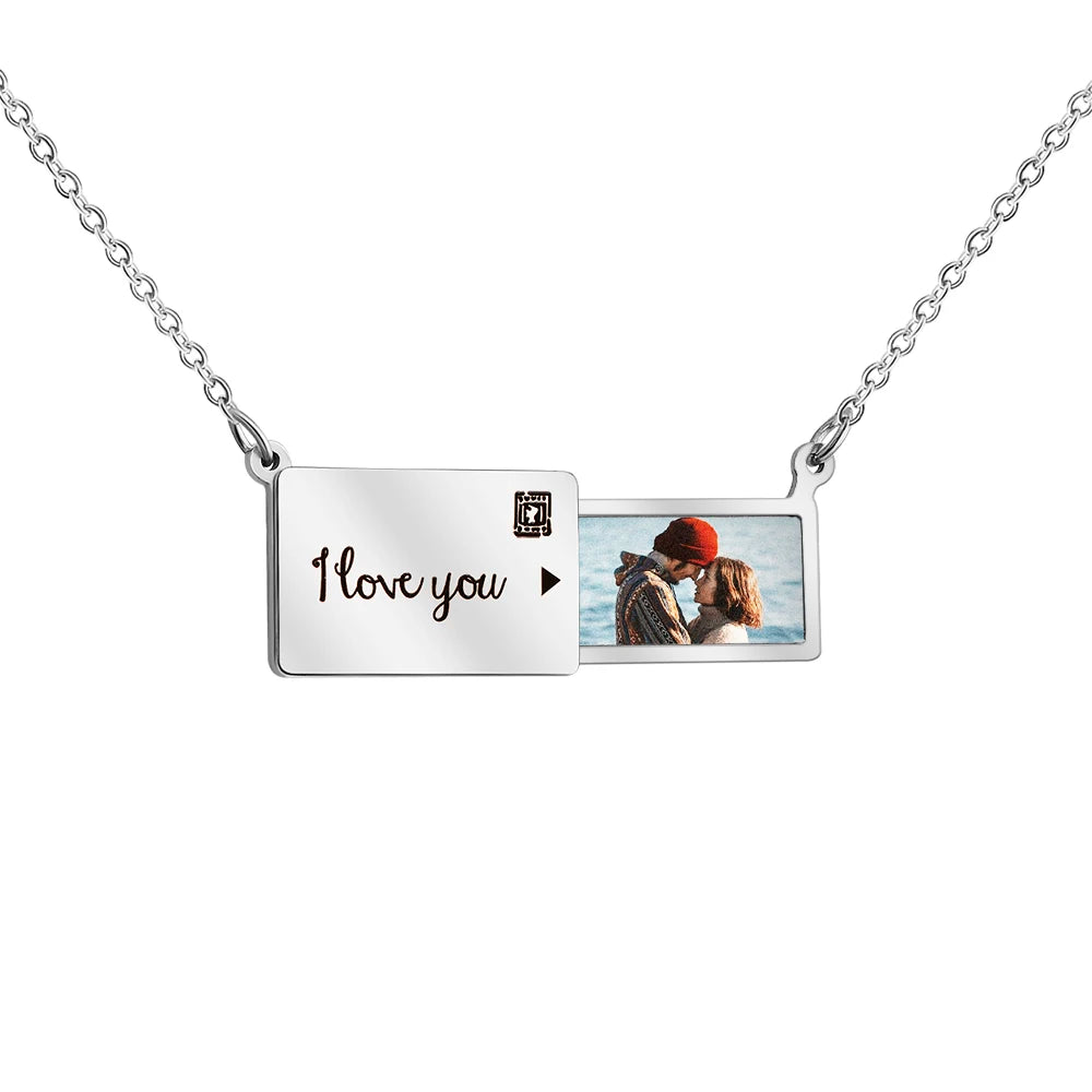 custom Envelope photo pendant
