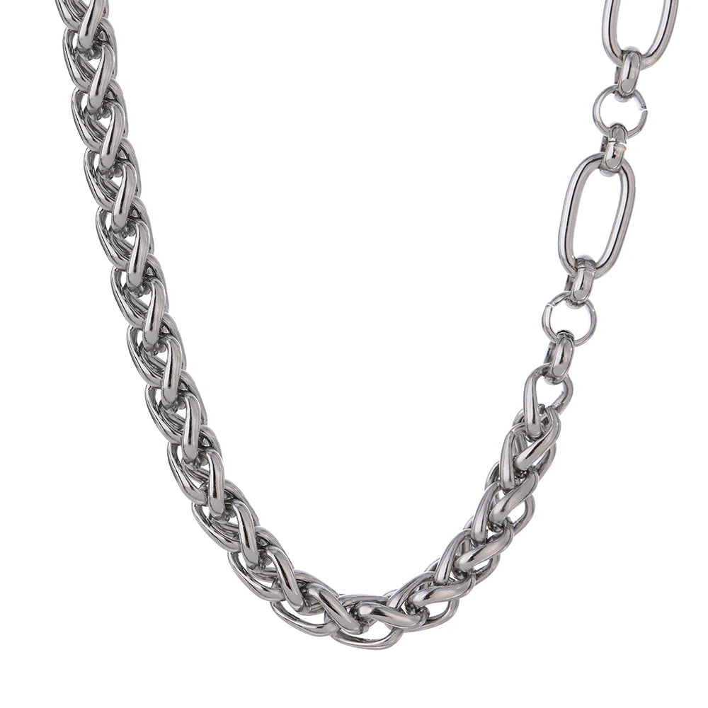 Statement Golden Glossy Thick Chunky Collar Necklace