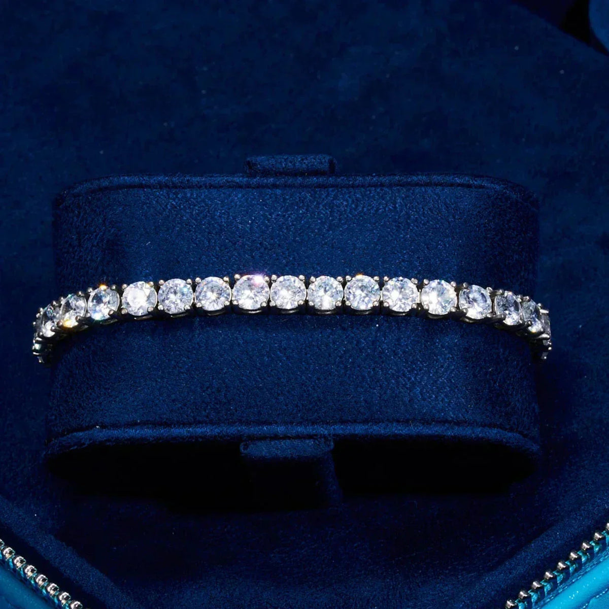 White Moissanite Tennis Bracelet
