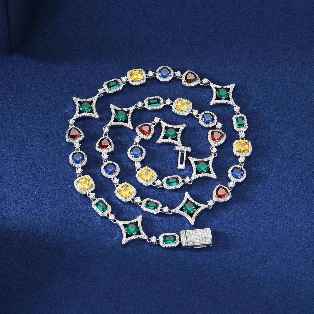 CELESTIA Colorful Moissanite Star Necklace