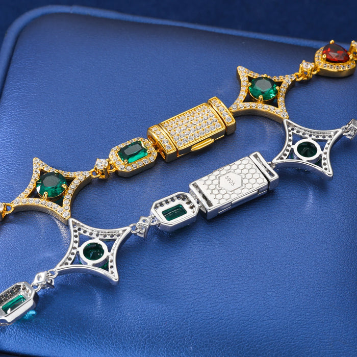 CELESTIA Colorful Moissanite Star Necklace