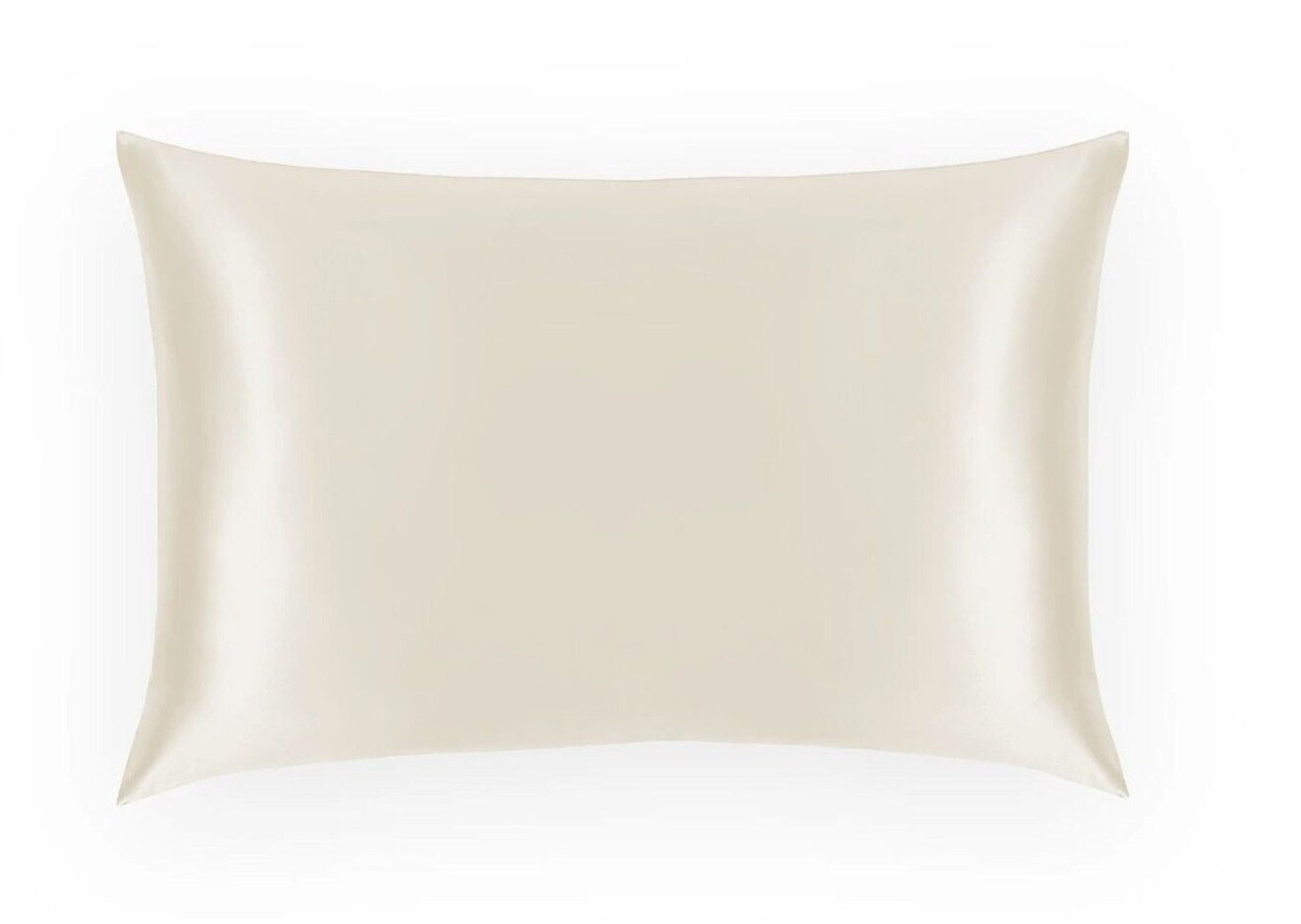 Space white Mulberry Silk Pillowcase