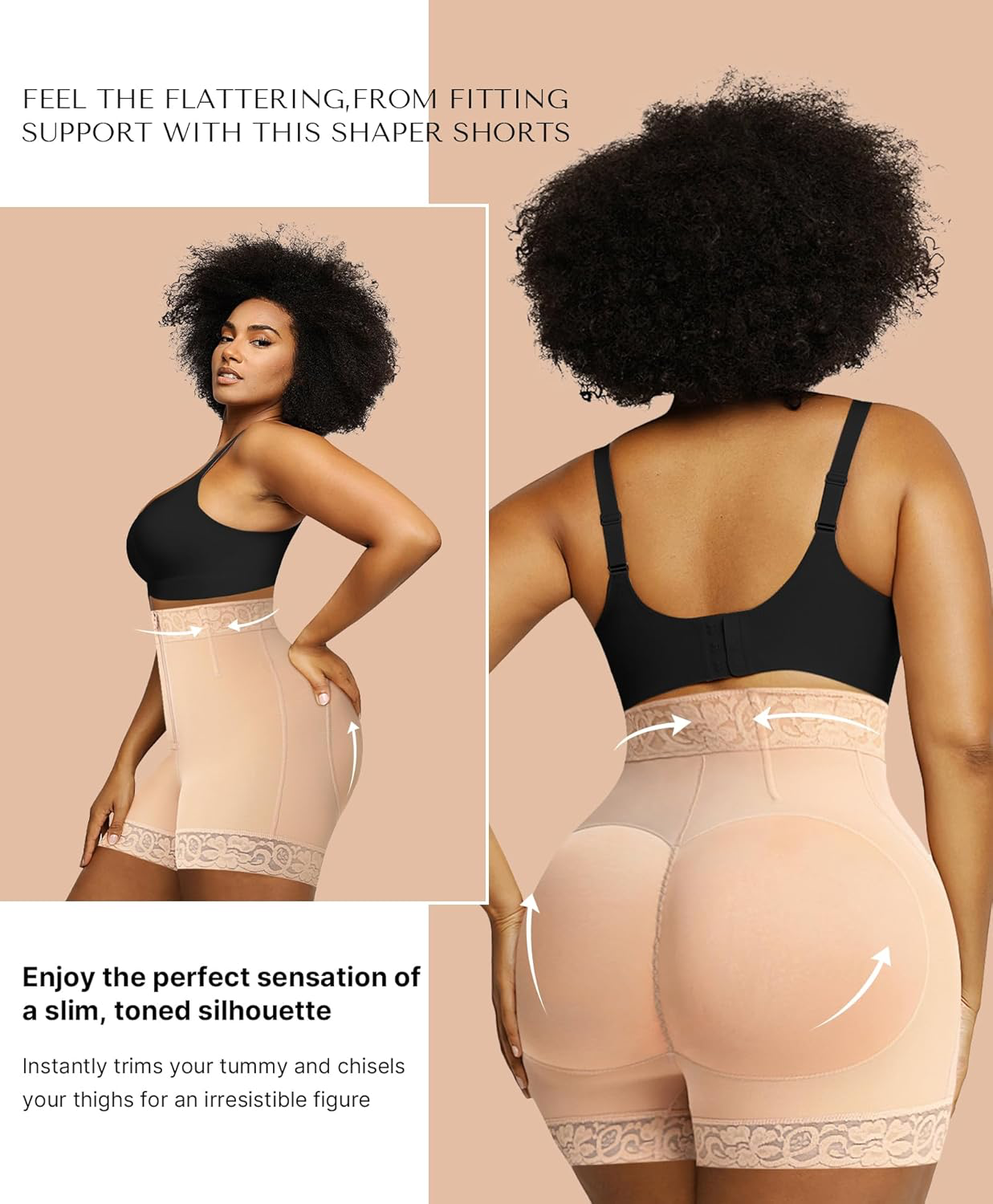 Lace Butt Lift Shaper Shorts
