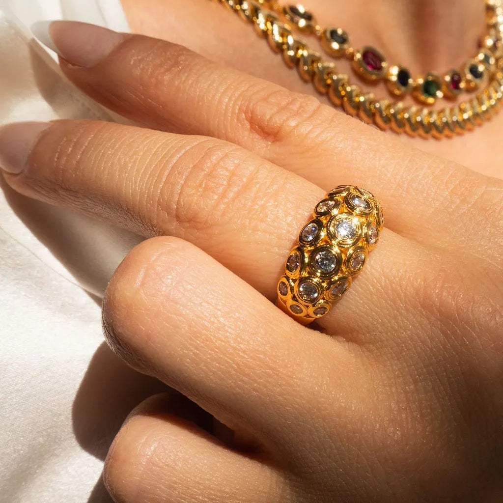 Sparkling Cubic Zirconia Ring