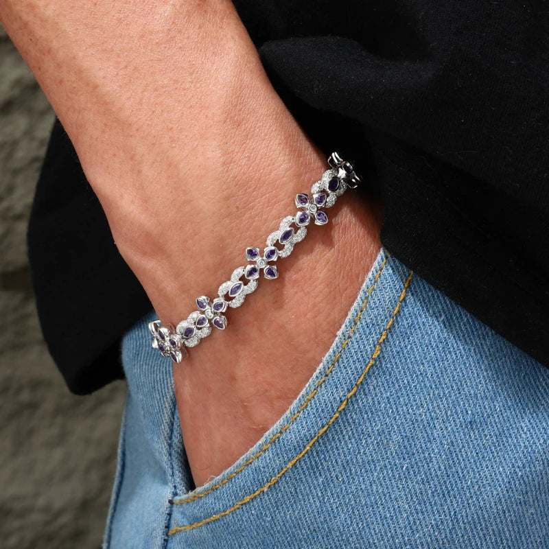 INFINITA Moissanite Cuban Link Bracelet