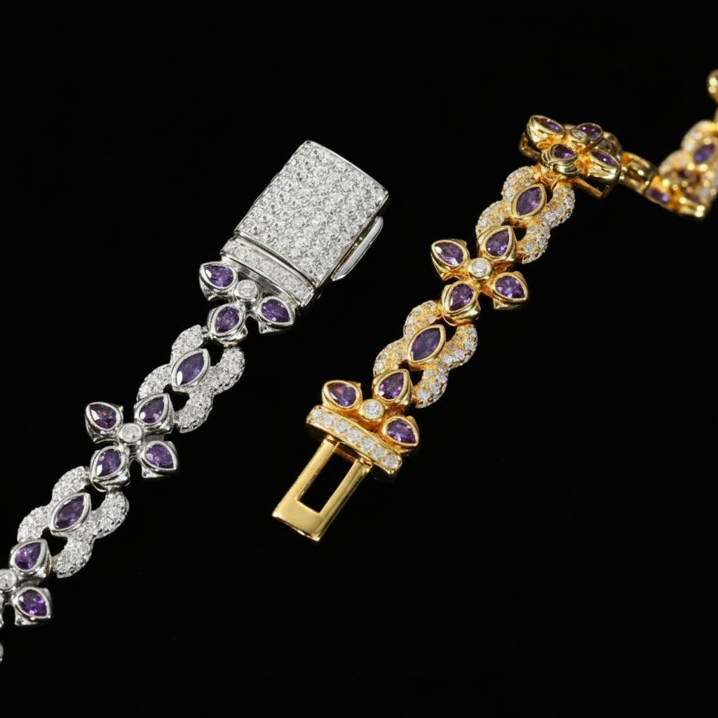 INFINITA Moissanite Cuban Link Bracelet