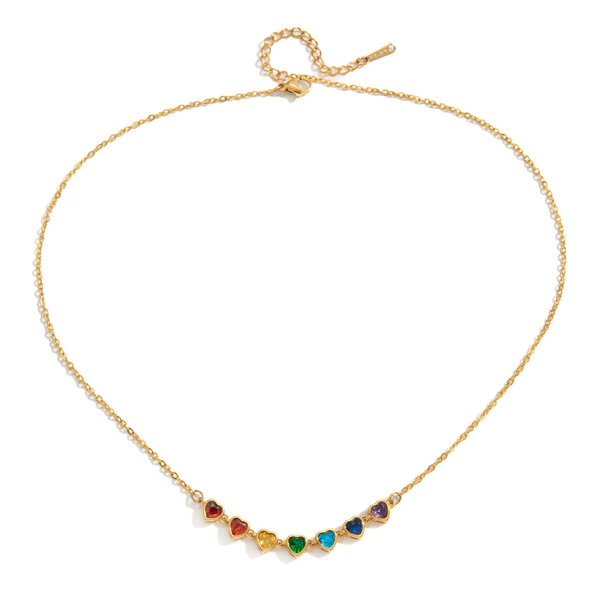 18k Gold Plated Heart Choker Necklace