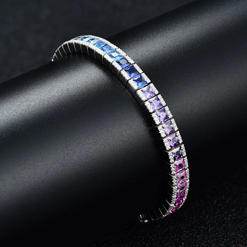 Celestia 18K Grace Sapphire Tennis Bracelet
