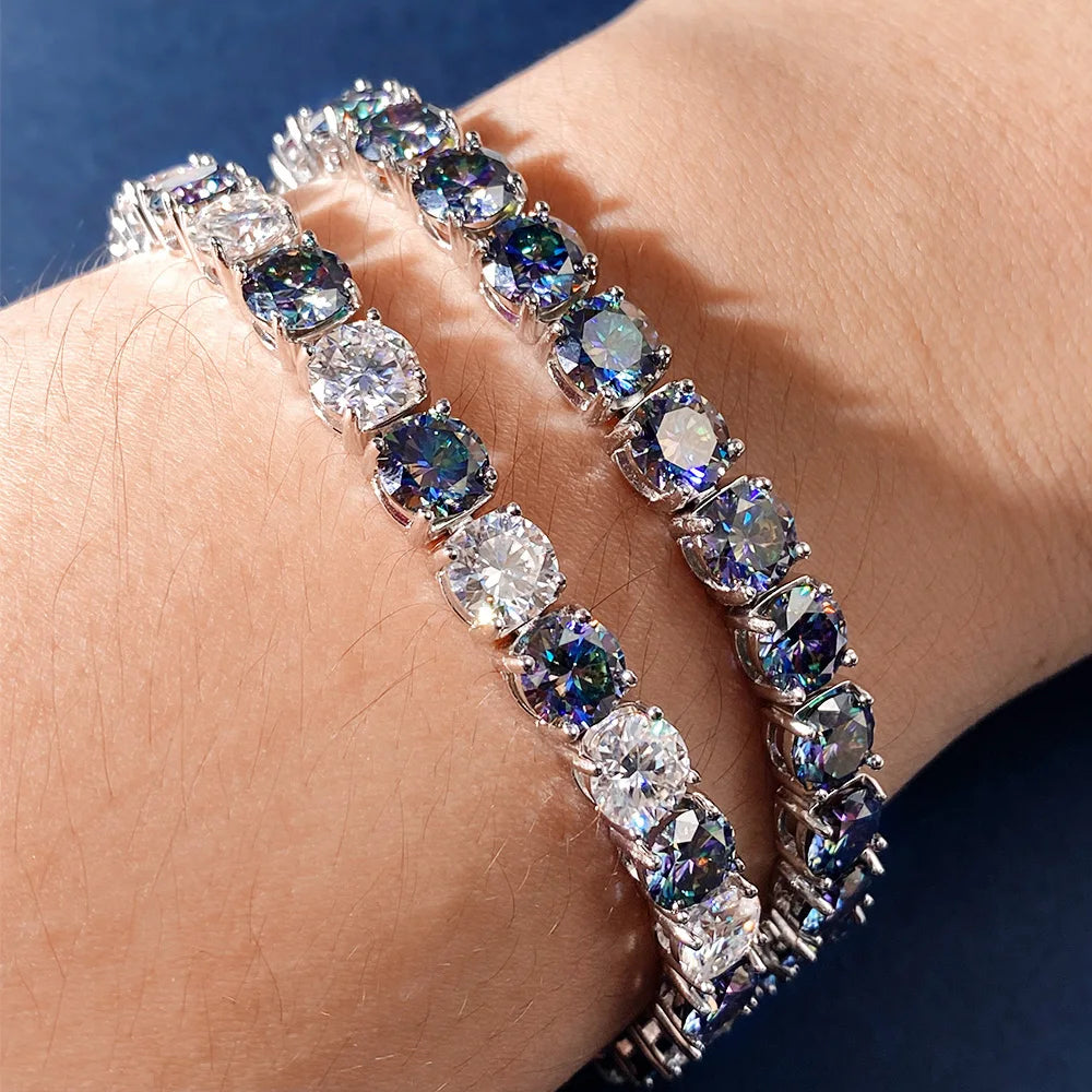 Éclat Blue Tennis Bracelet