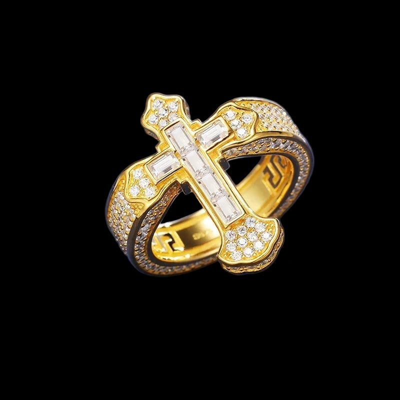 ICED CROSS MOISSANITE