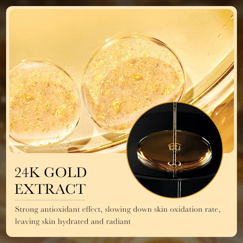 24K GOLD HYALURONIC FACE MASKS