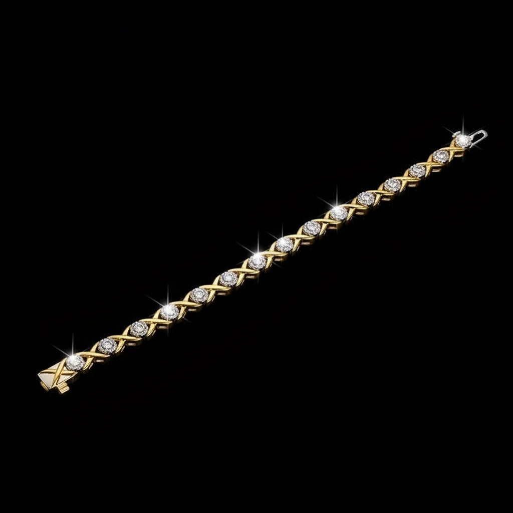 Lumineux Éclat Diamond Tennis Bracelet