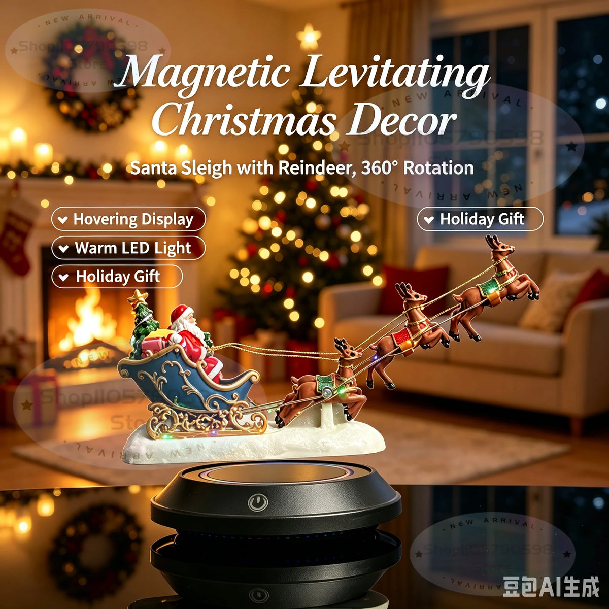Levitation Magnetic Floating Santa