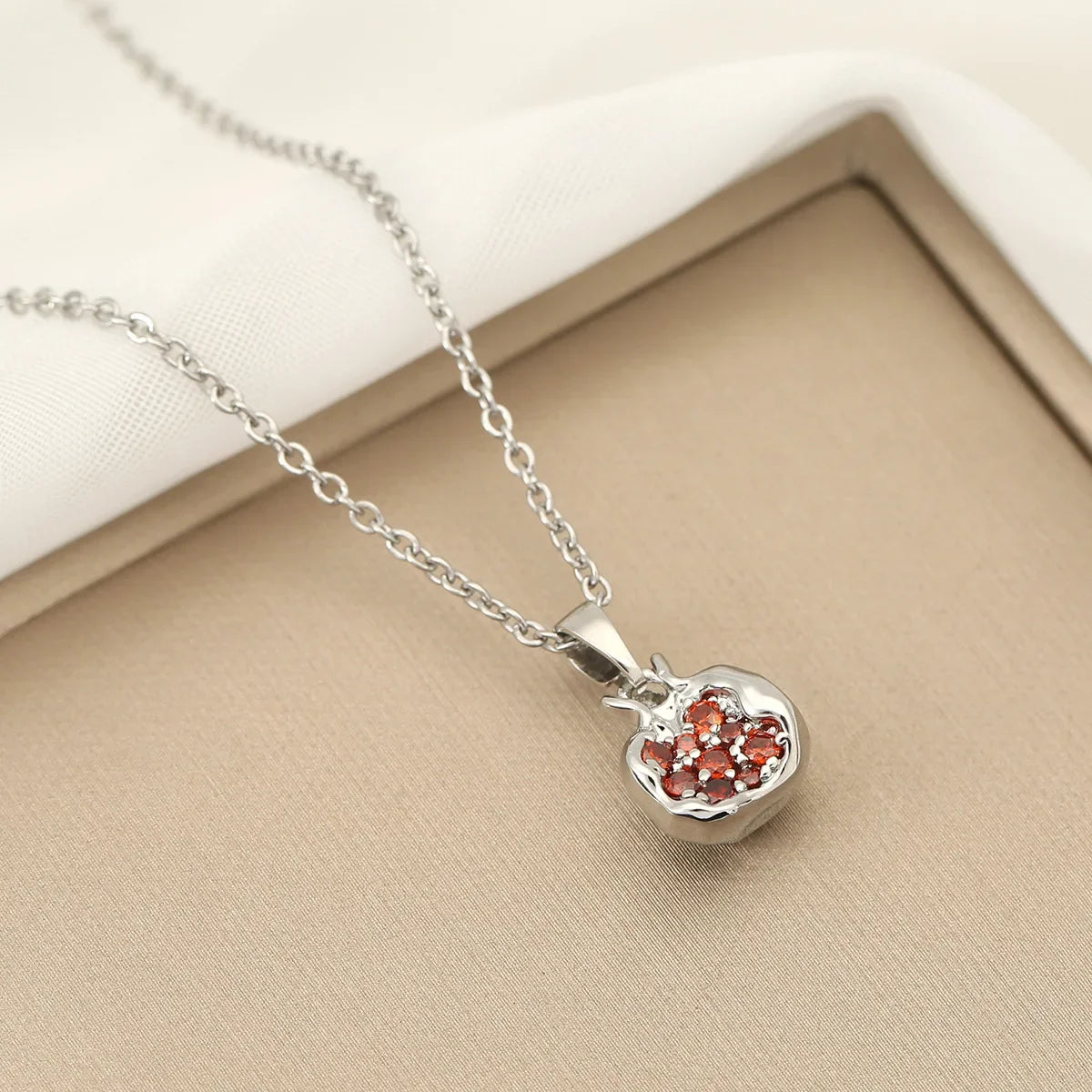 Pomegranate Elegance Necklace