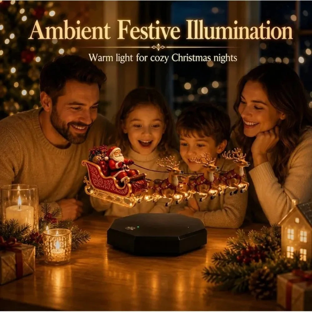 Floating Rotating Christmas Maglev Santa Sleigh