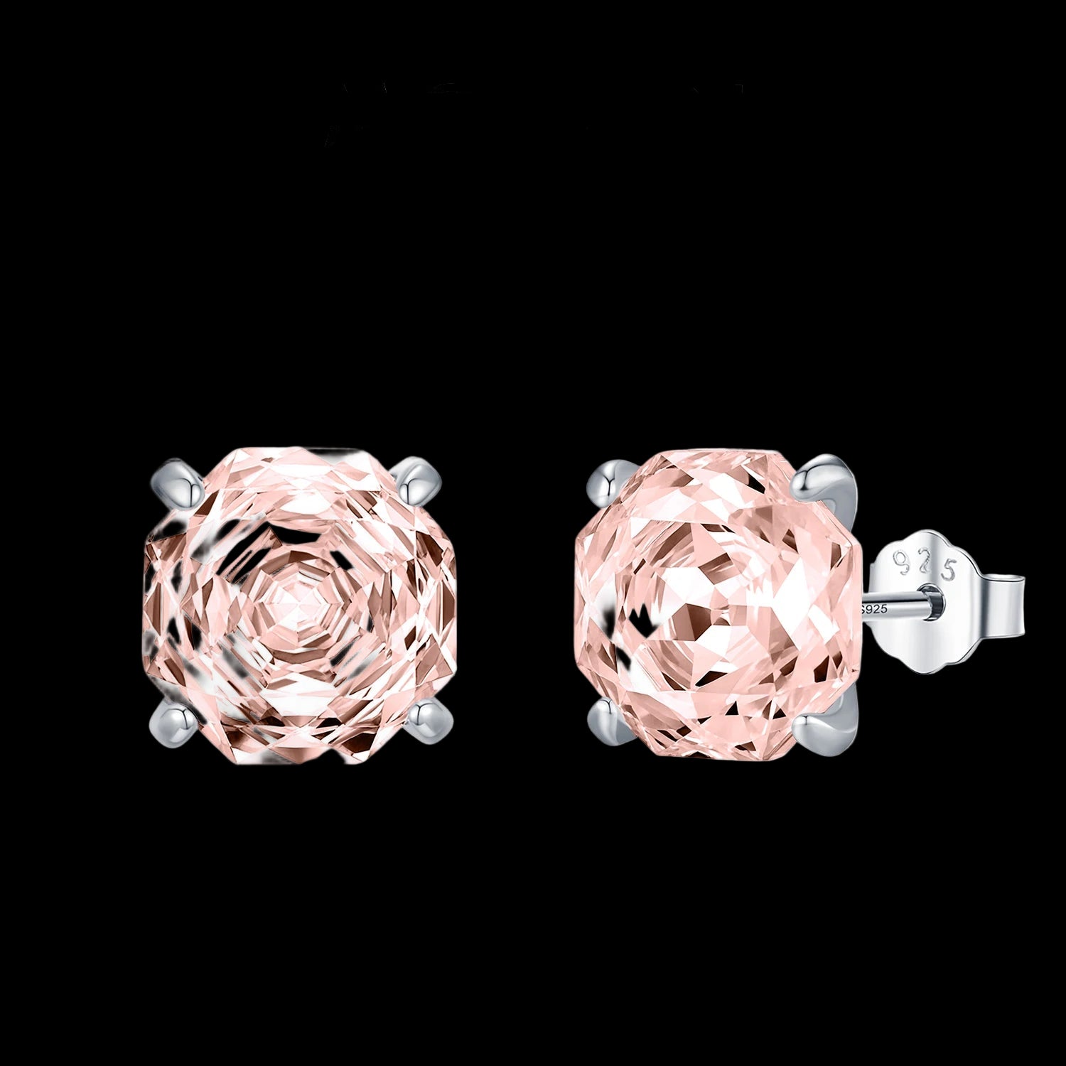 Geometric Zircon Stud Earrings