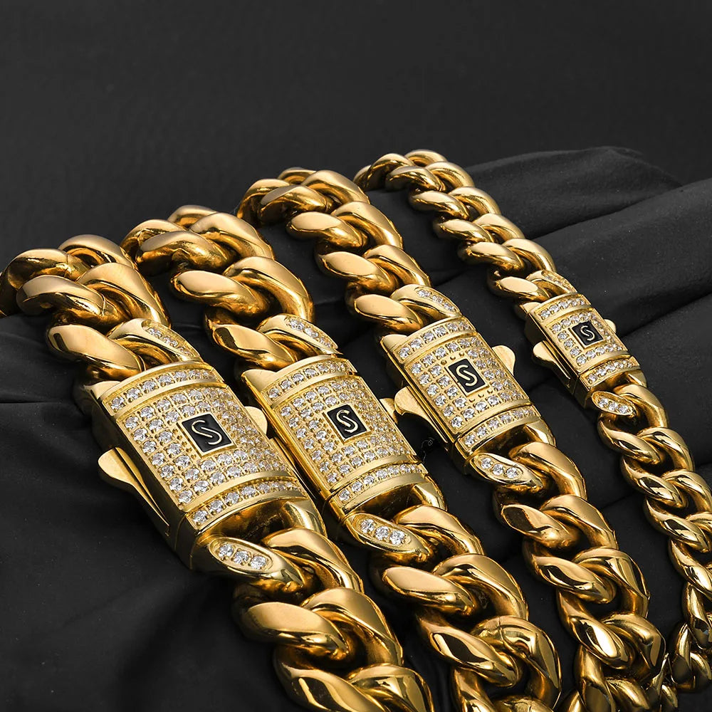 Monaco – CZ Cuban 14K