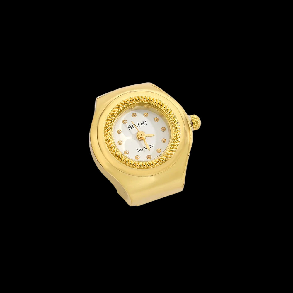 BOZHI Vintage Finger Watch Ring