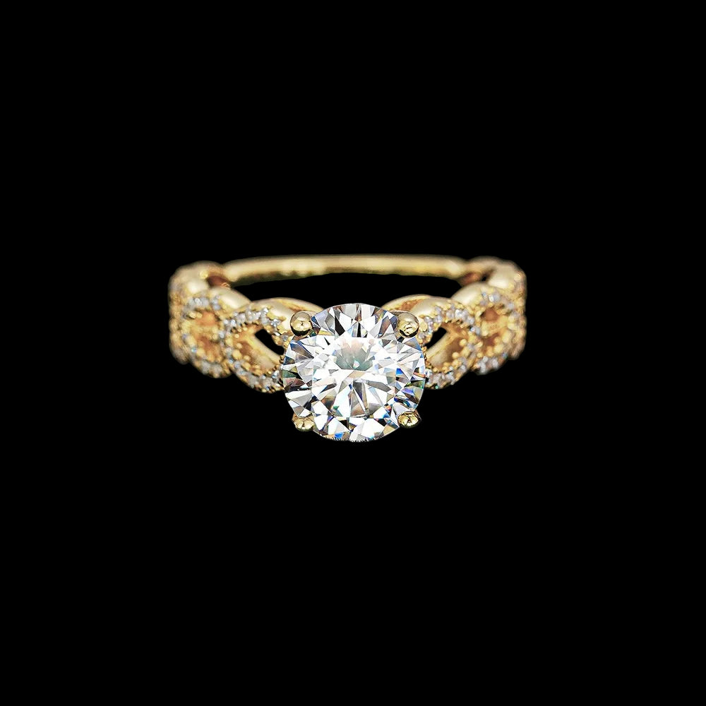 Four-Claw Moissanite Ring