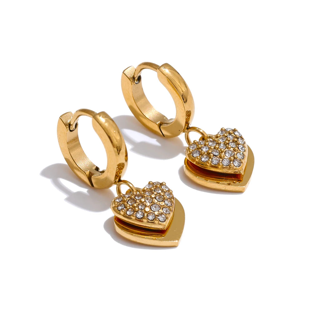 Drop Hoop Earrings