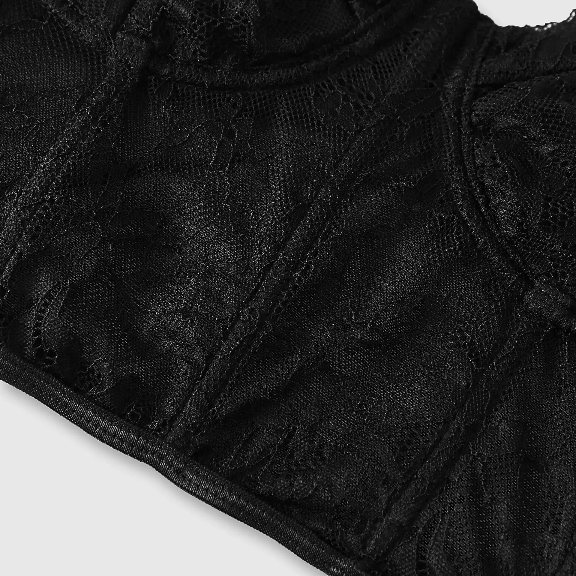 Noir Elegance Mesh Bralette