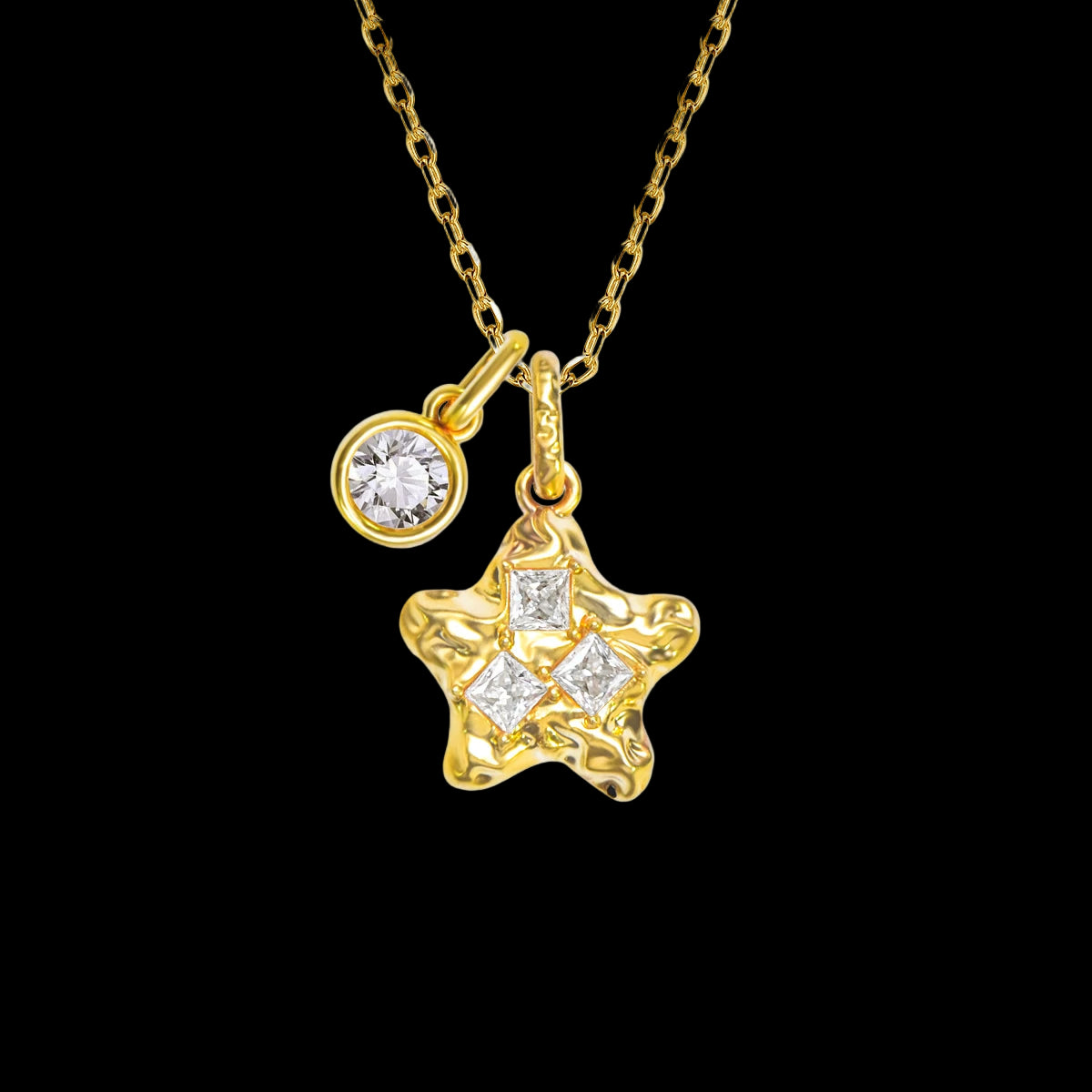 Stellario 18K Gold Moissanite