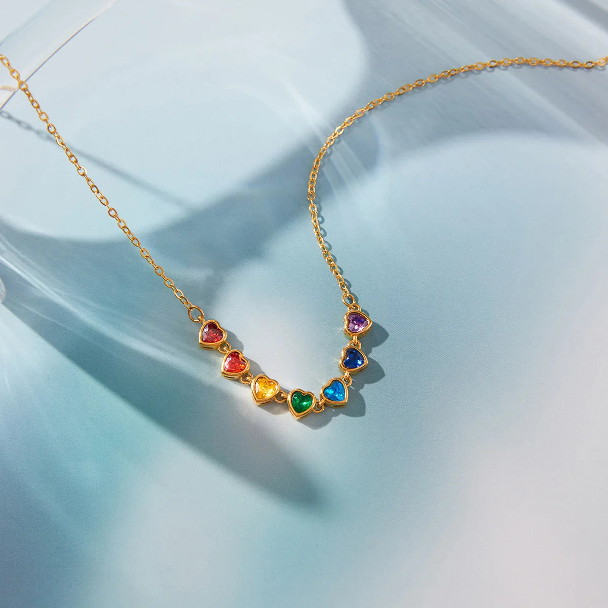18k Gold Plated Heart Choker Necklace