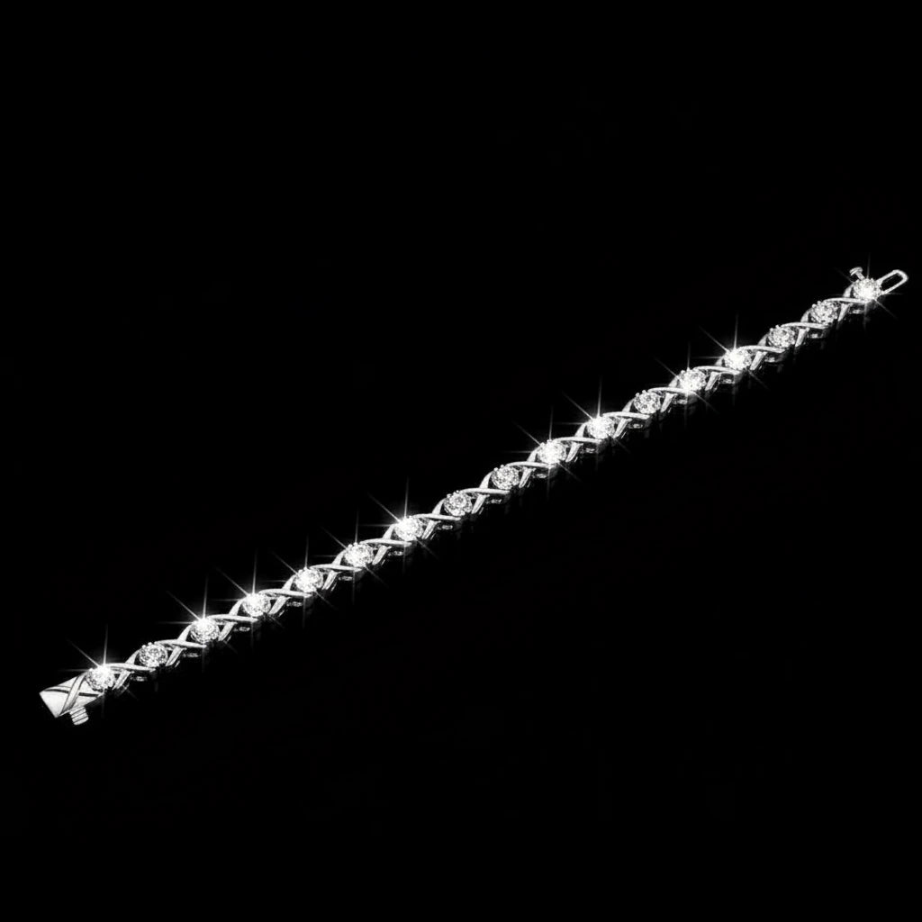 Lumineux Éclat Diamond Tennis Bracelet