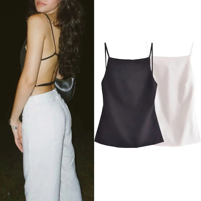 Noire Alba - Backless Strap Cami Top