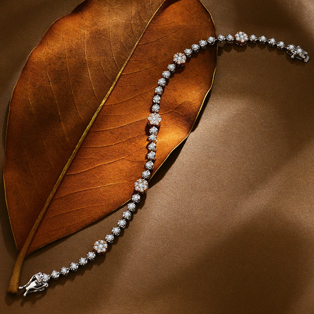 2 Carat D VVS1 Moissanite Tennis Bracelet - 925 Sterling Silver