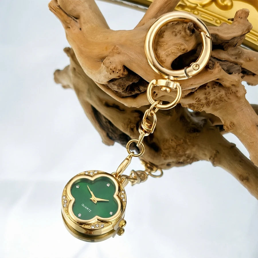 CLOVER Four-Leaf Luxury Keychain Watch