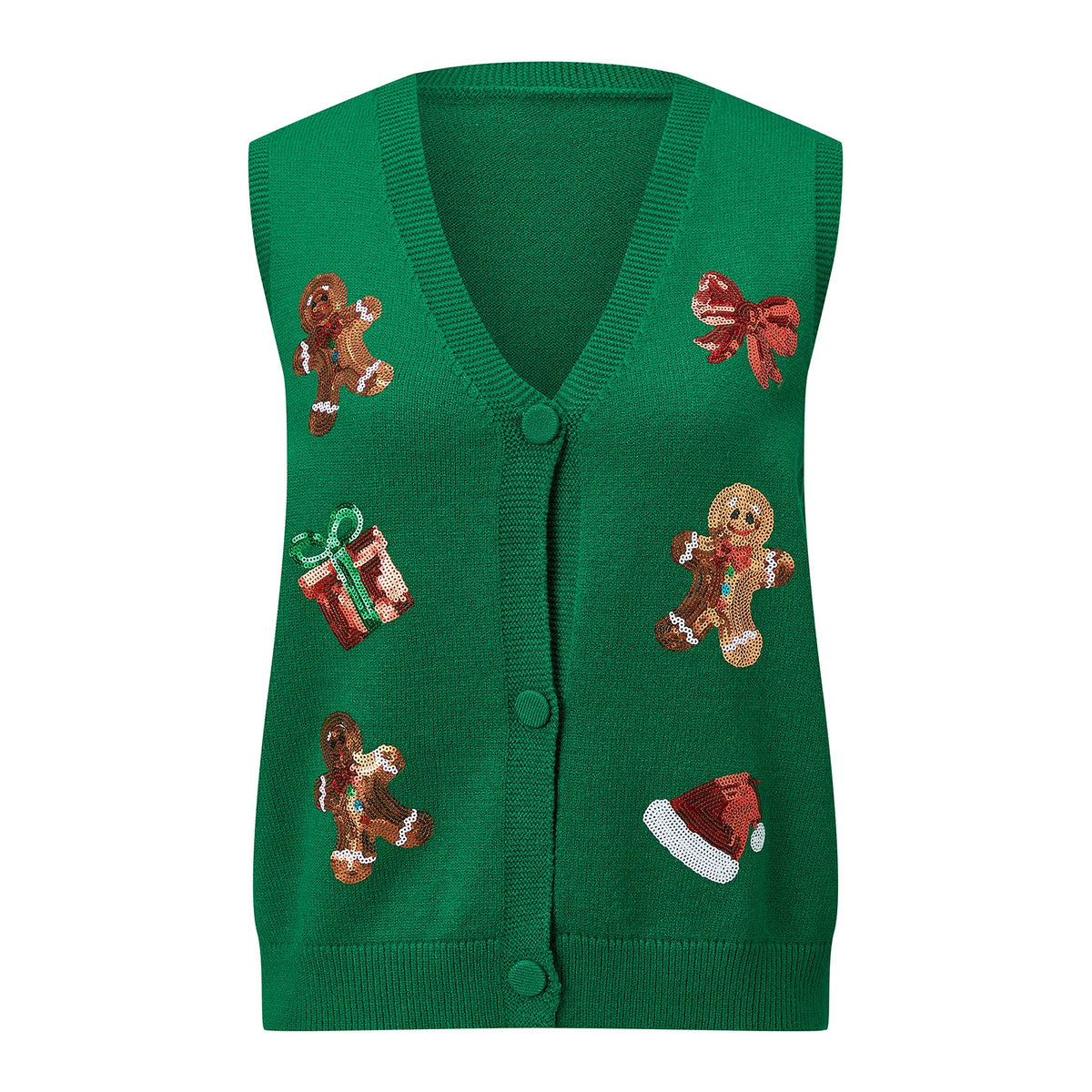 Women Sequin Nutcracker VEST