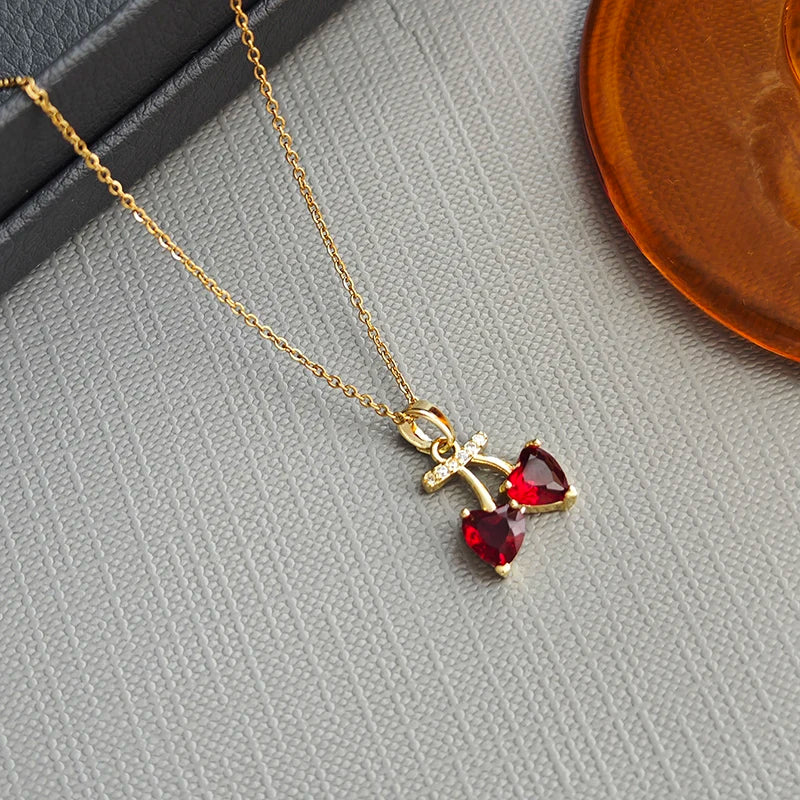 Cherry Pendant Necklace