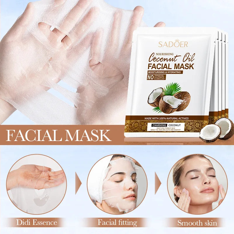 COCONUT HYDRATION FACIAL MASK – 5PCS