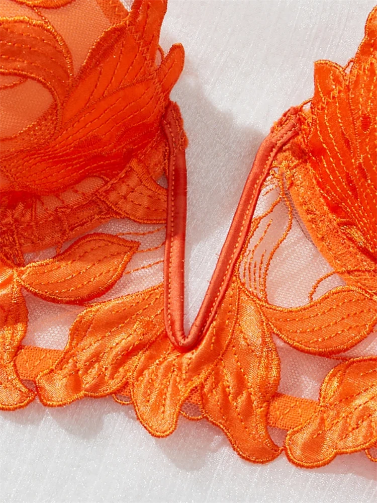 French Embroidered Lingerie Set