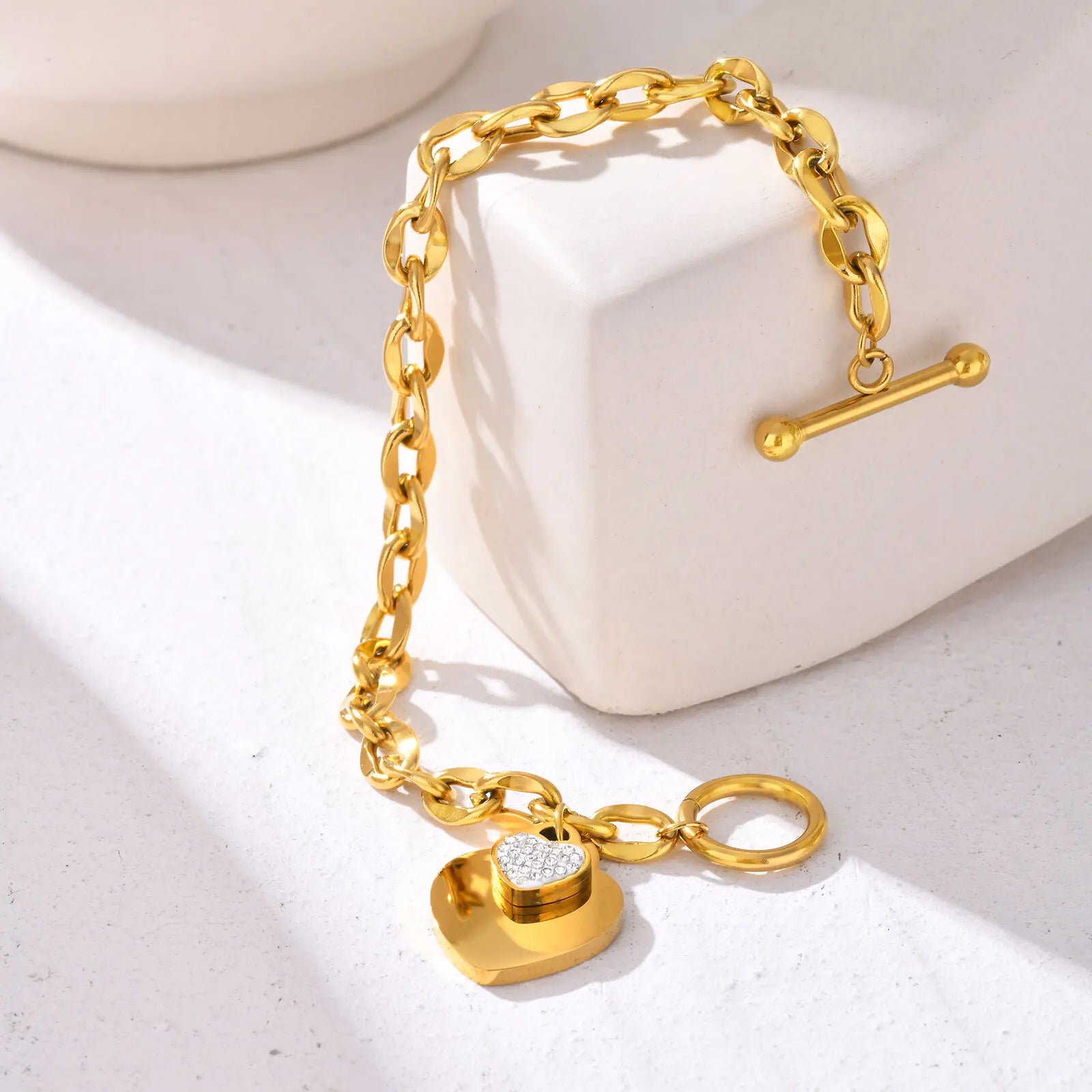 Double Love Heart Charm Bracelets