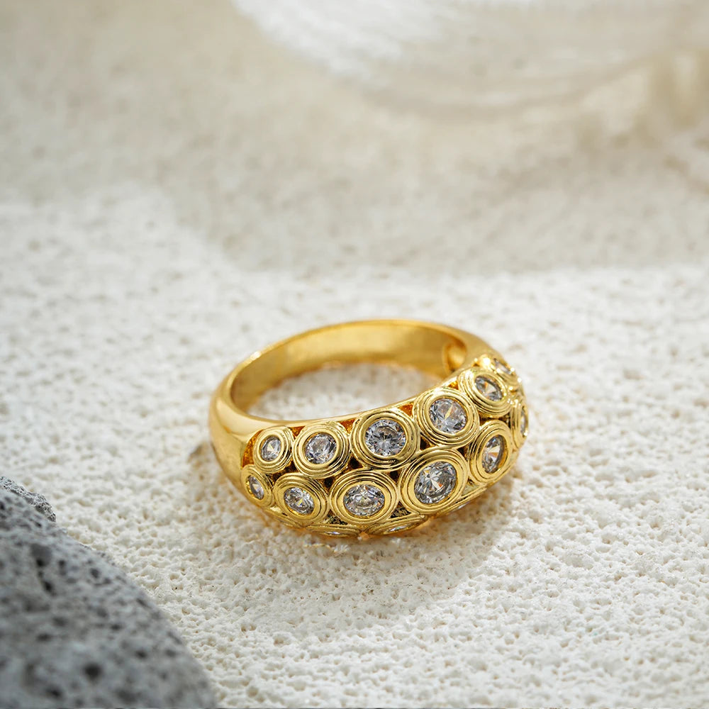 Sparkling Cubic Zirconia Ring