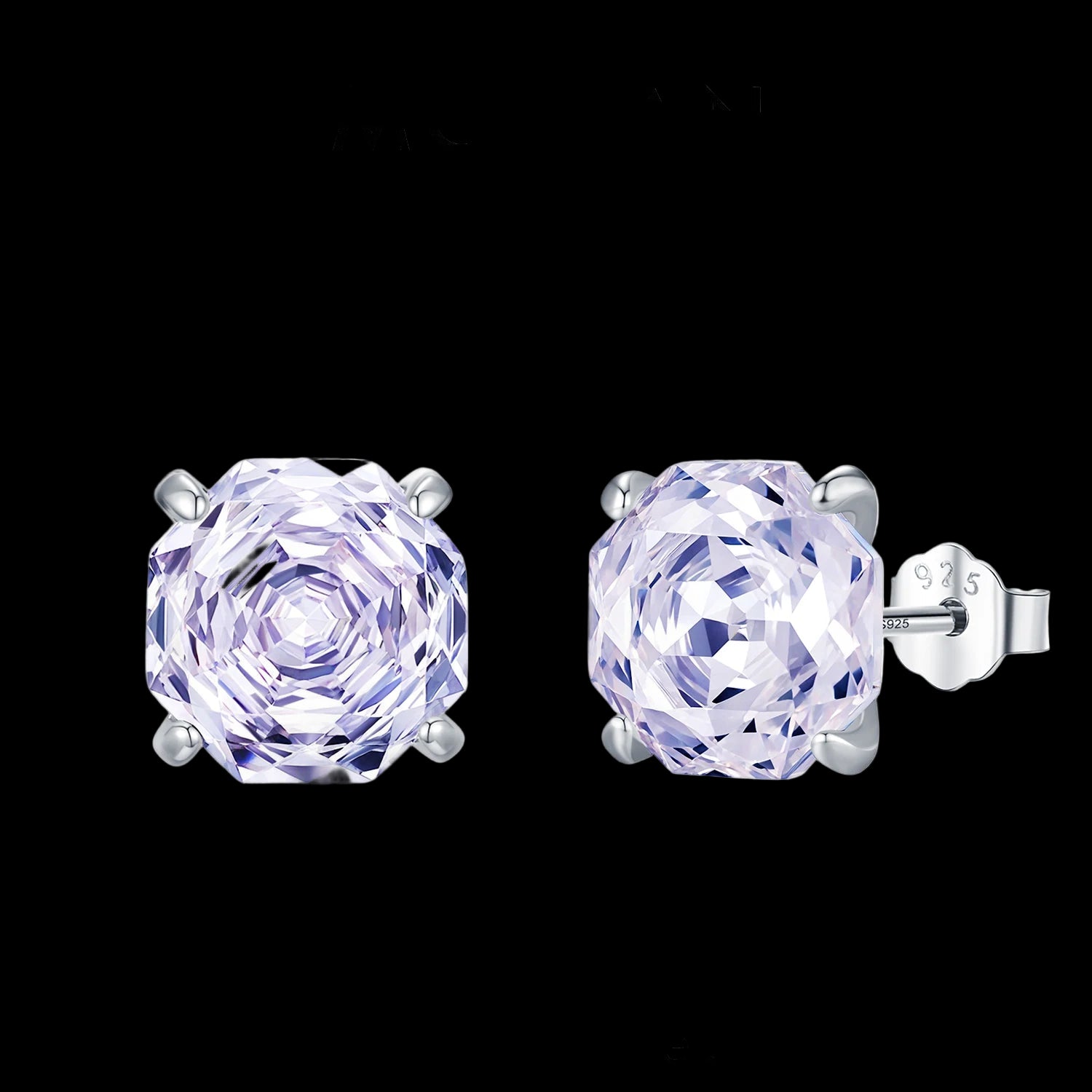 Geometric Zircon Stud Earrings