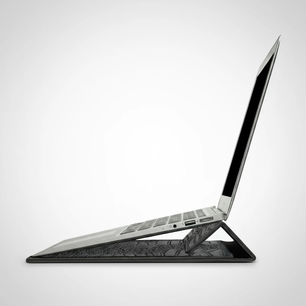 Imperium Croc Leather Laptop Sleeve