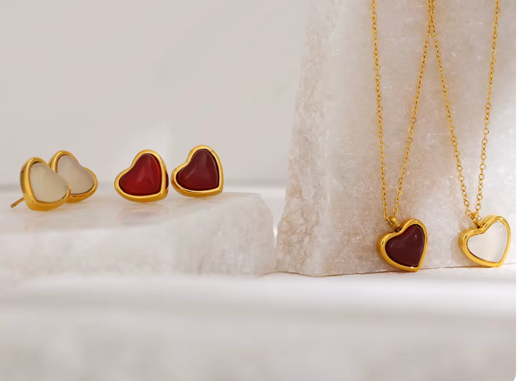 Heart Pendant Stone Agate