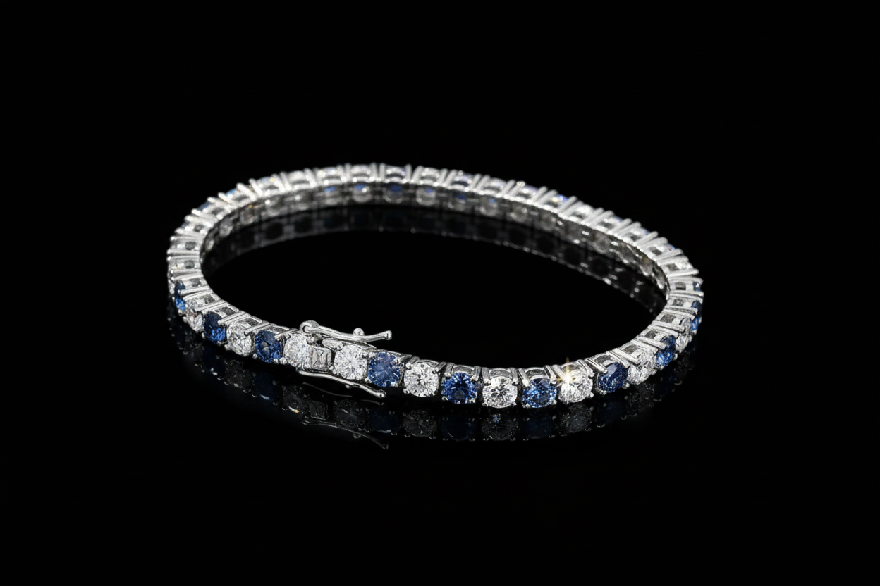 Éclat Blue Tennis Bracelet