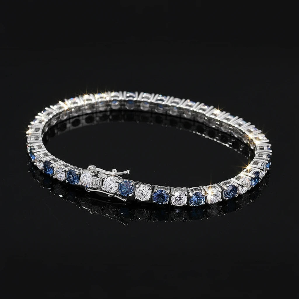 Éclat Blue Tennis Bracelet