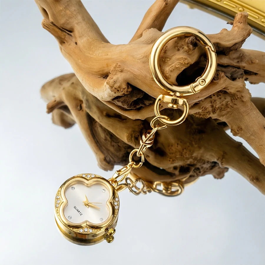CLOVER Four-Leaf Luxury Keychain Watch